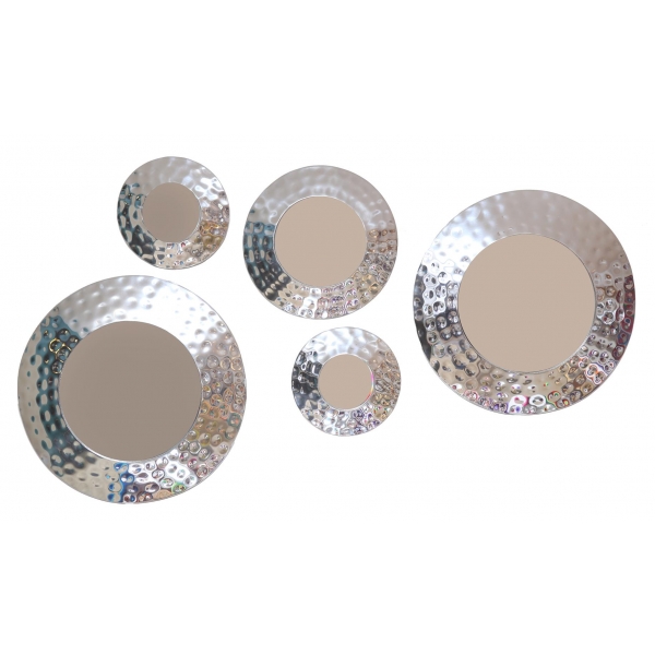 PEWTER BUTTON MIRRORS